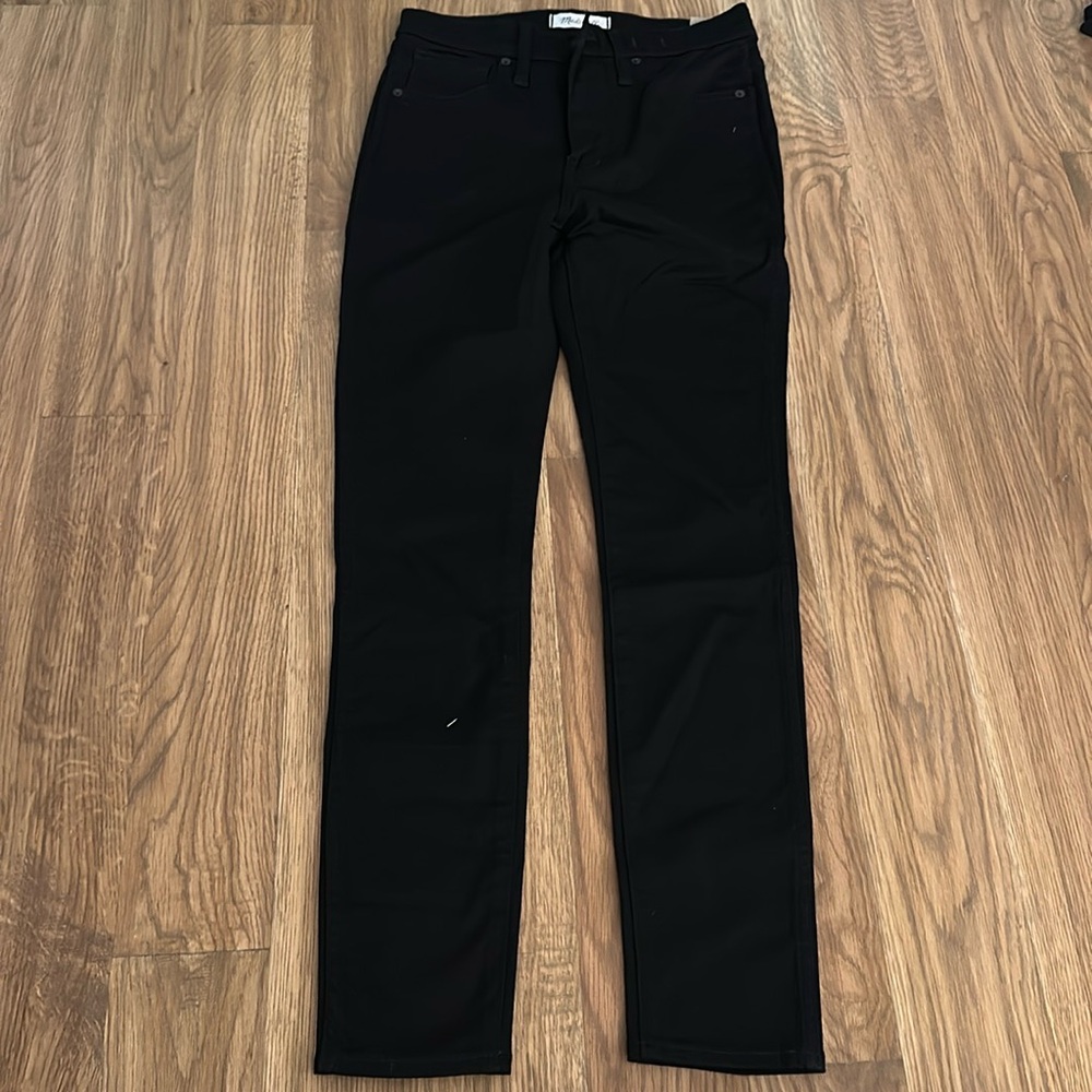 Brand new Madewell black high rise skinny jeans
